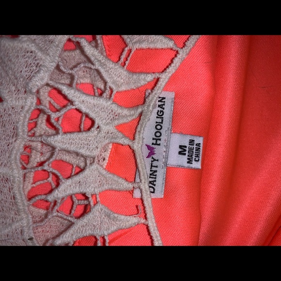 Dainty Hooligan coral dress 👗 size: medium - Picture 4 of 4